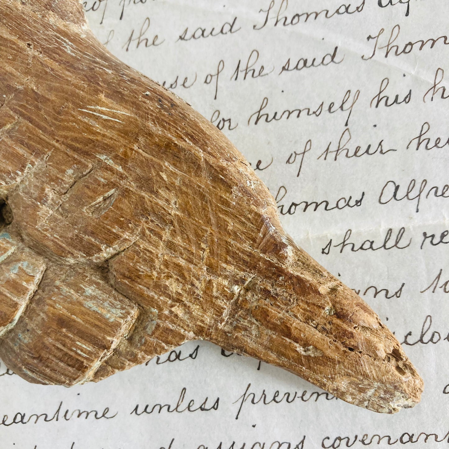 Antique Angel Wing Decorative Salvage Wooden Fragment For Decor Styling