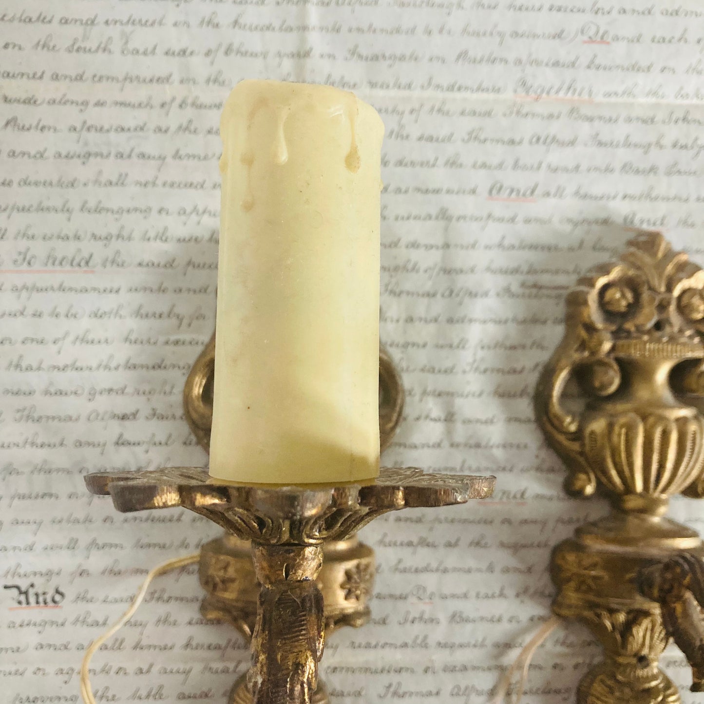 Antique Decorative Brass Wall Light Sconces