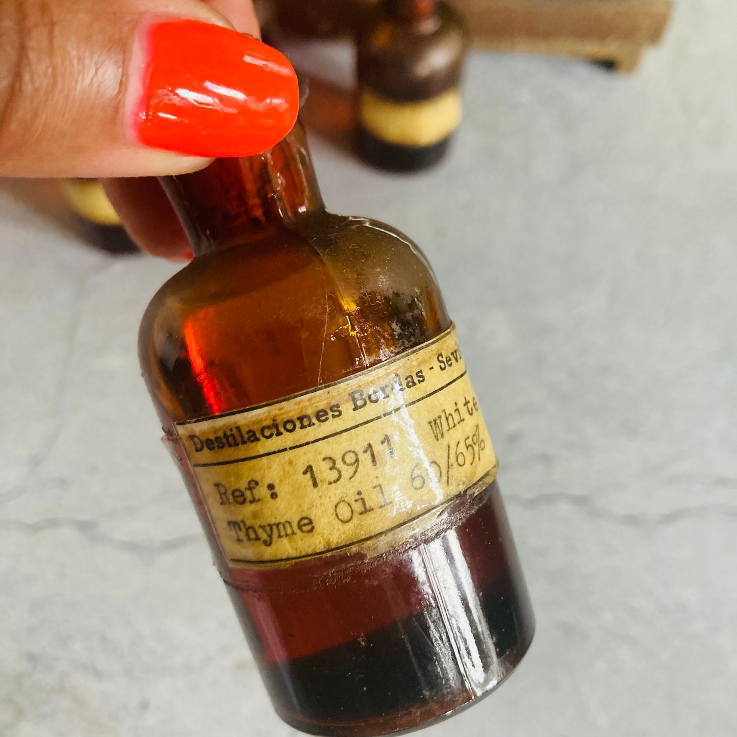 Vintage Apothecary Medicine Essential Oil Bottle | Display Props