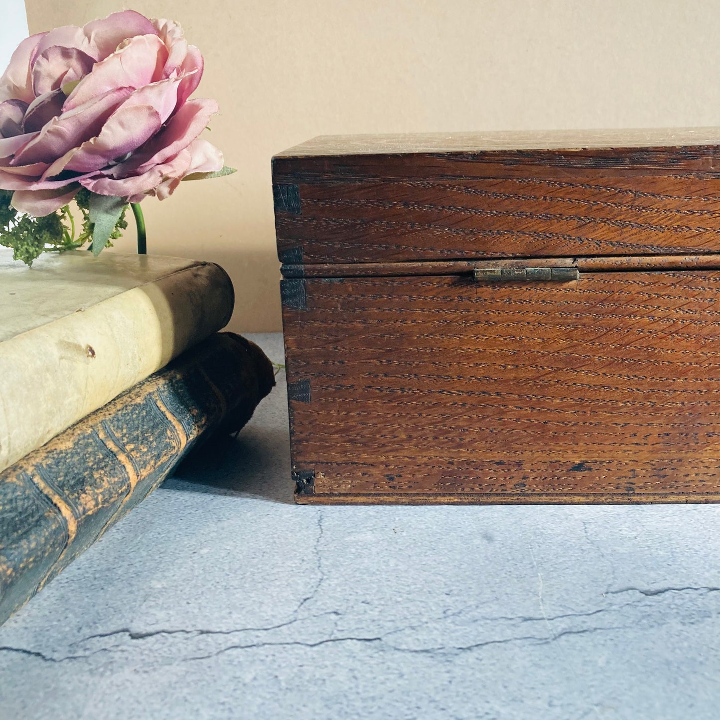 Antique Wooden Storage Box