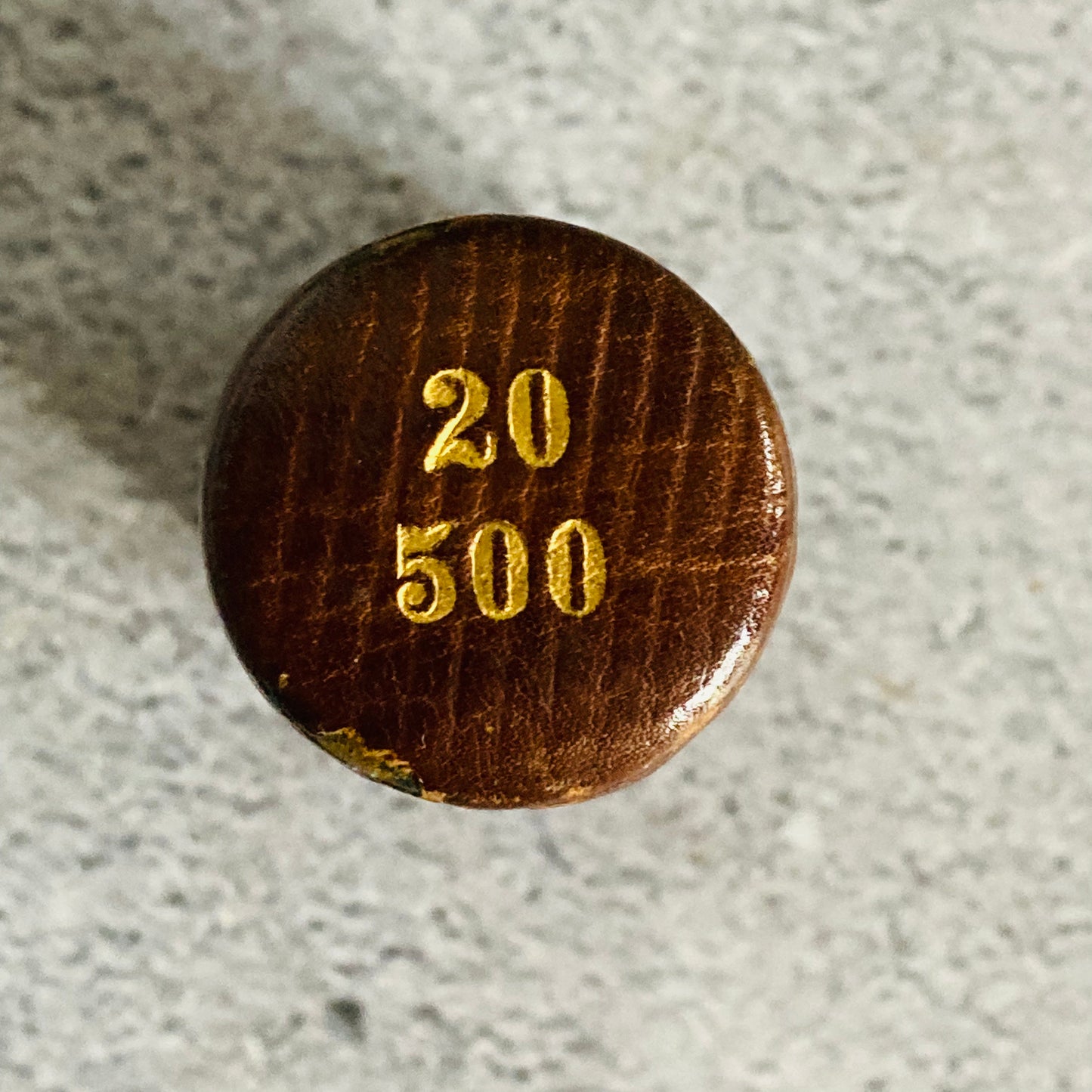Antique Leather & Brass Coin Token Case