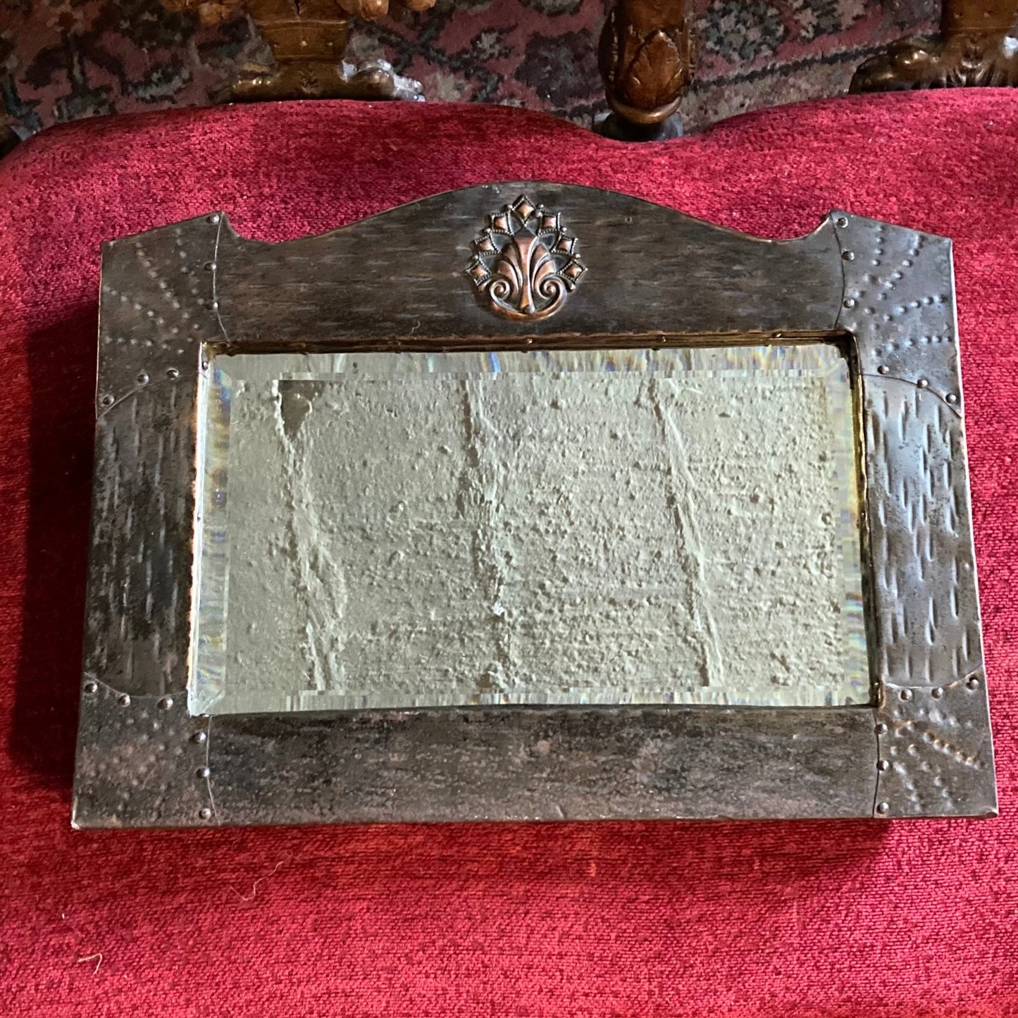 Arts & Crafts Antique Copper Mirror