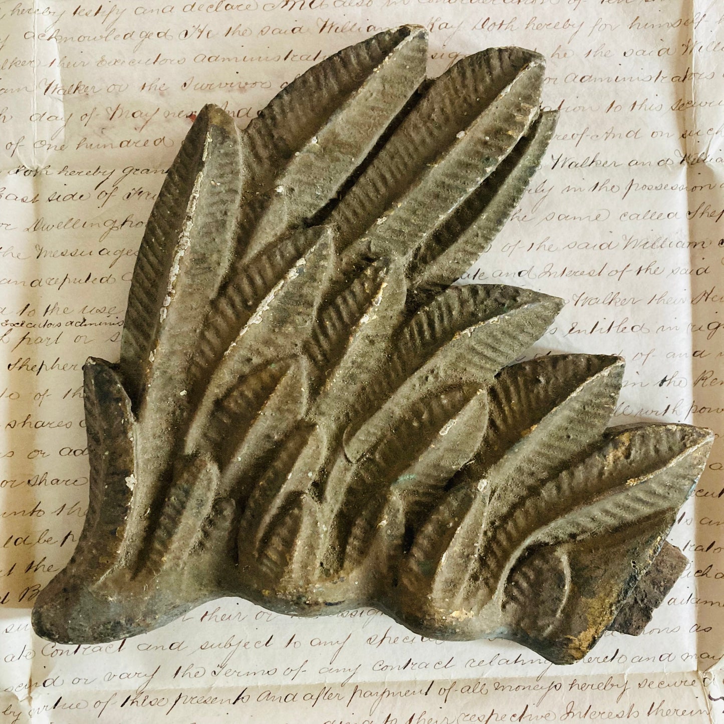 Antique Angel Wing Decorative Salvage Wooden Fragment For Decor Styling