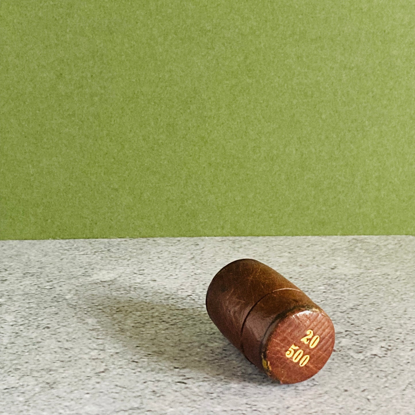 Antique Leather & Brass Coin Token Case