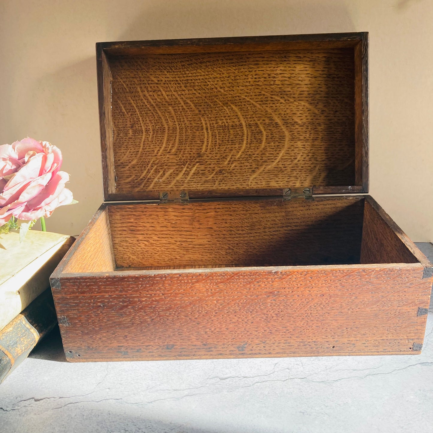 Antique Wooden Storage Box