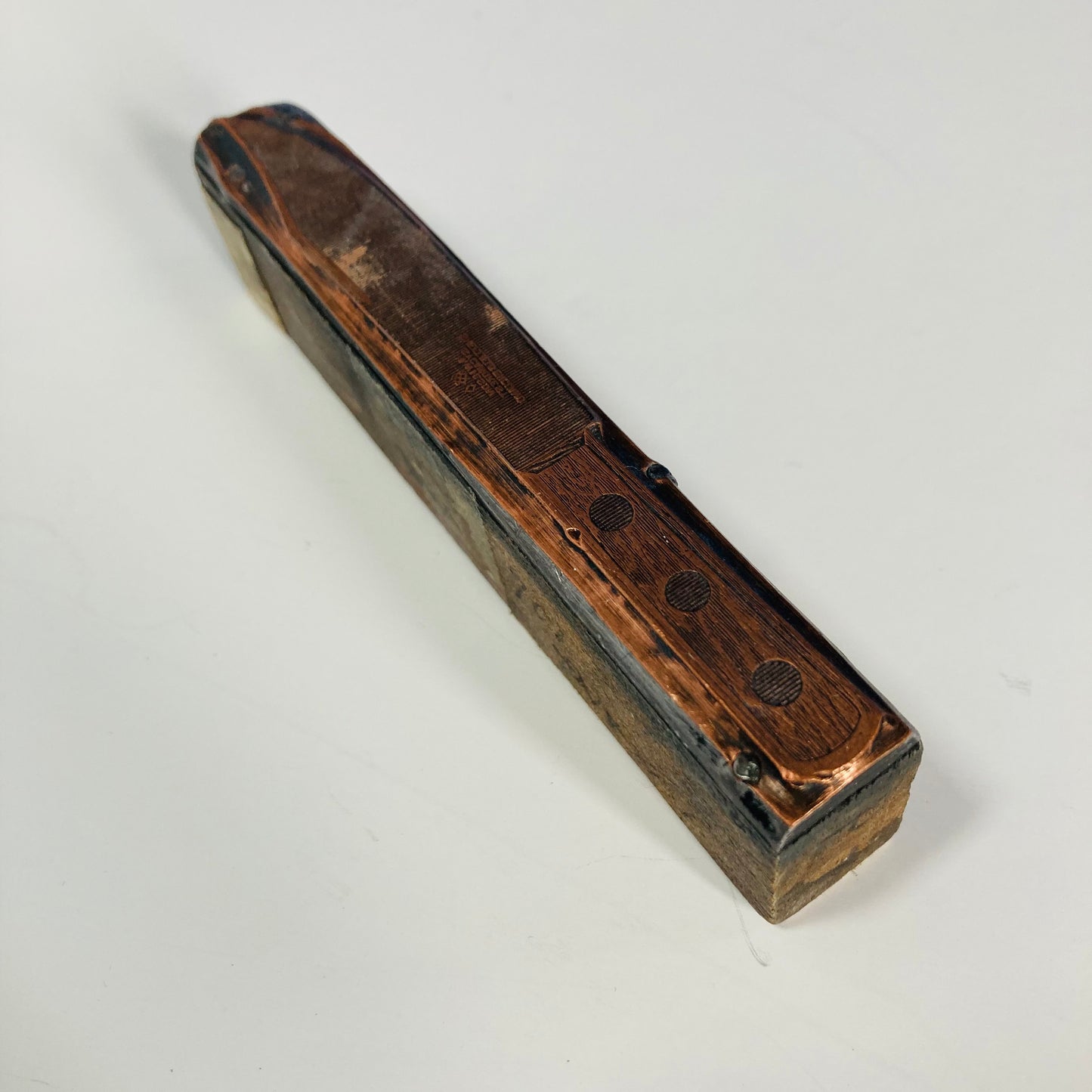Antique Etched Copper Printing Block | John Wilson’s Cutlery catalogue