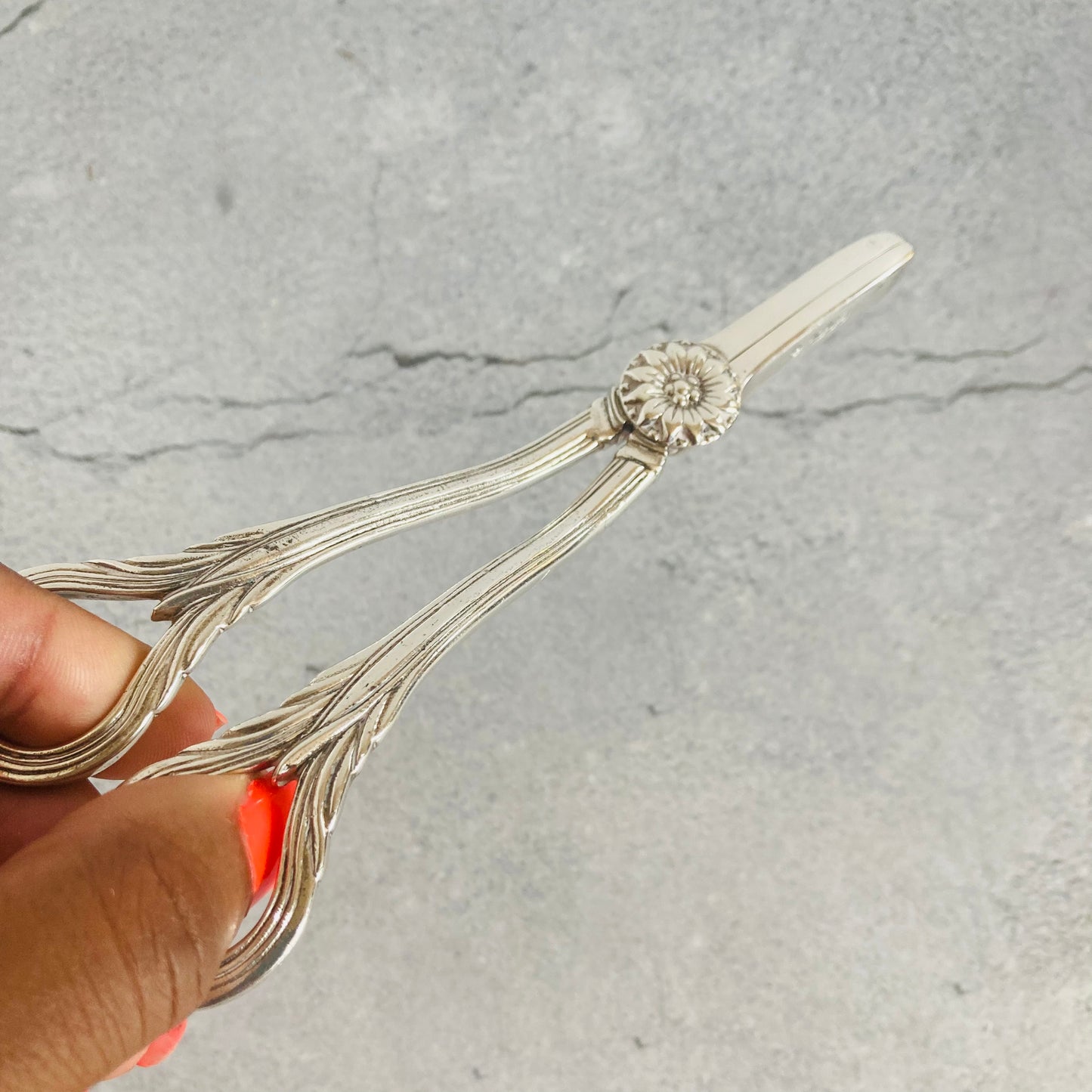 Rare Sterling Silver Grape Scissors