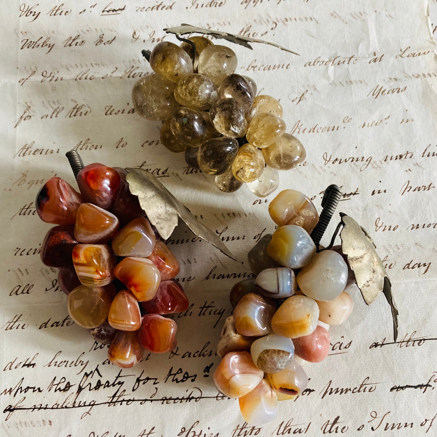 The Director Von - Vintage Decorative Gemstone Cluster of Grapes