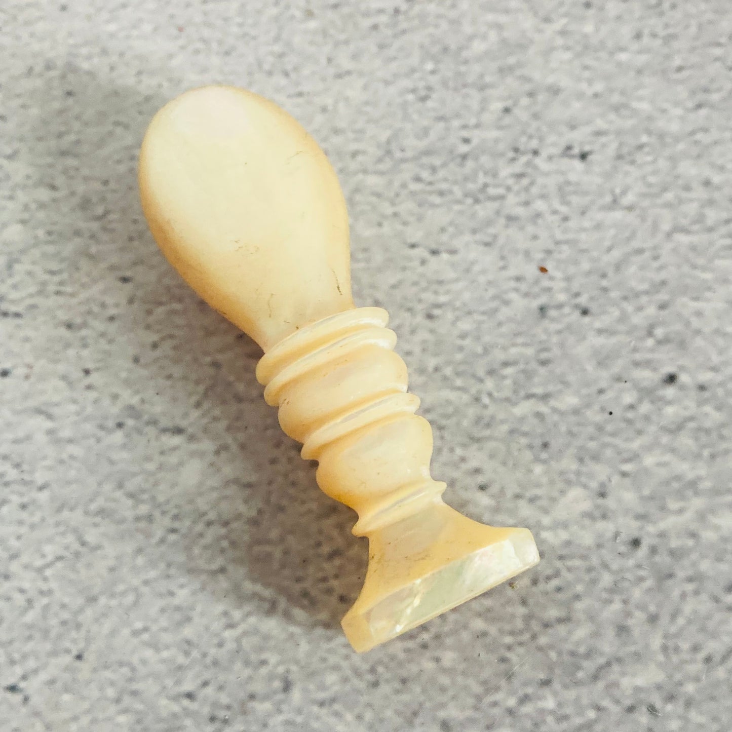 Antique Mother Of Pearl Wax Seal Stamp
