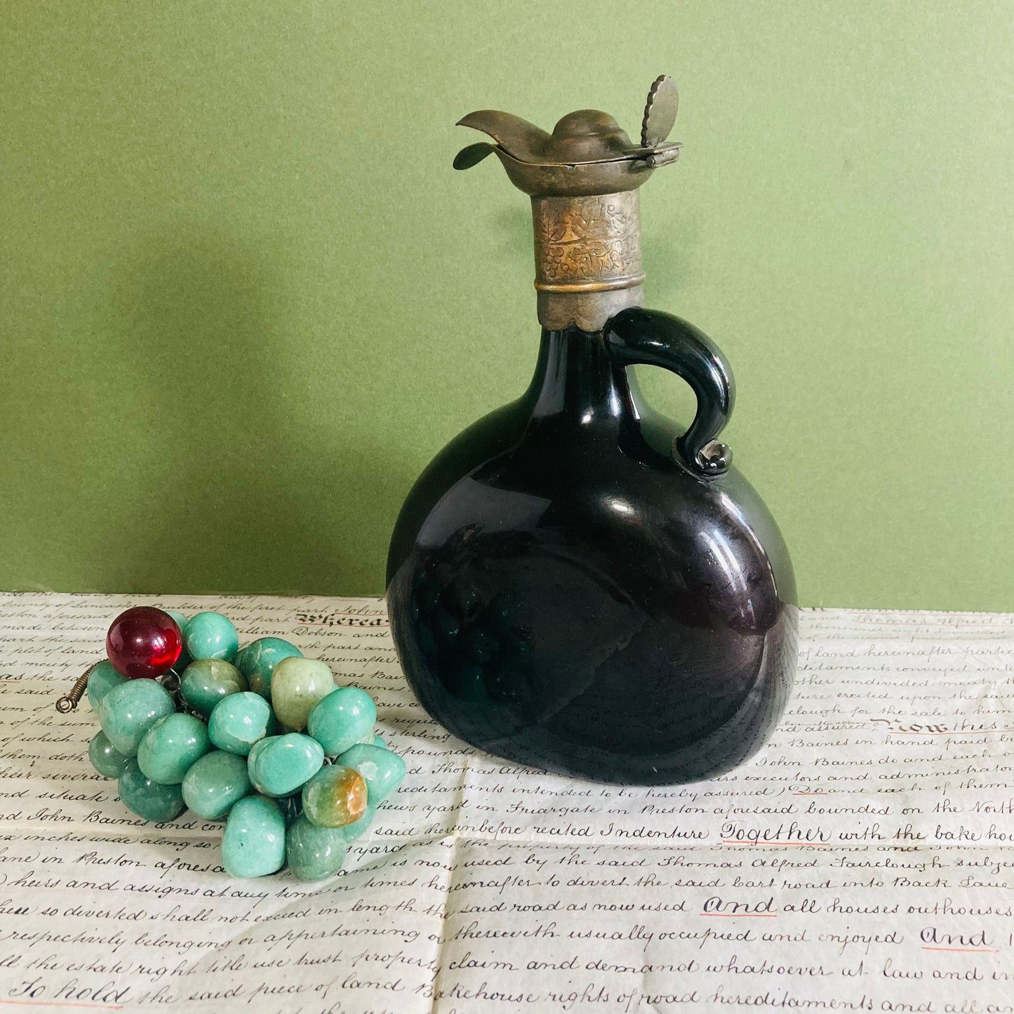 Vintage Agate Decorative Grapes For Decor Styling