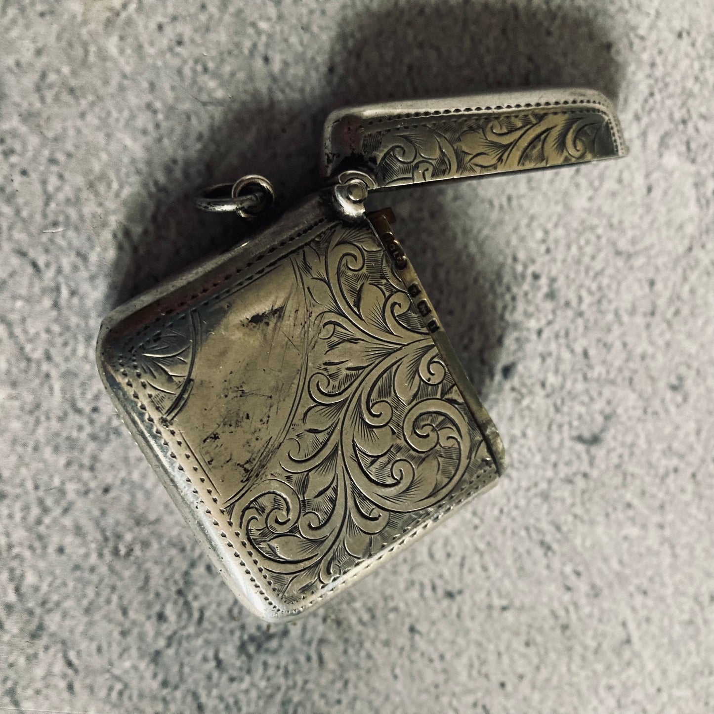 Antique Silver Vesta Case Birmingham 1908