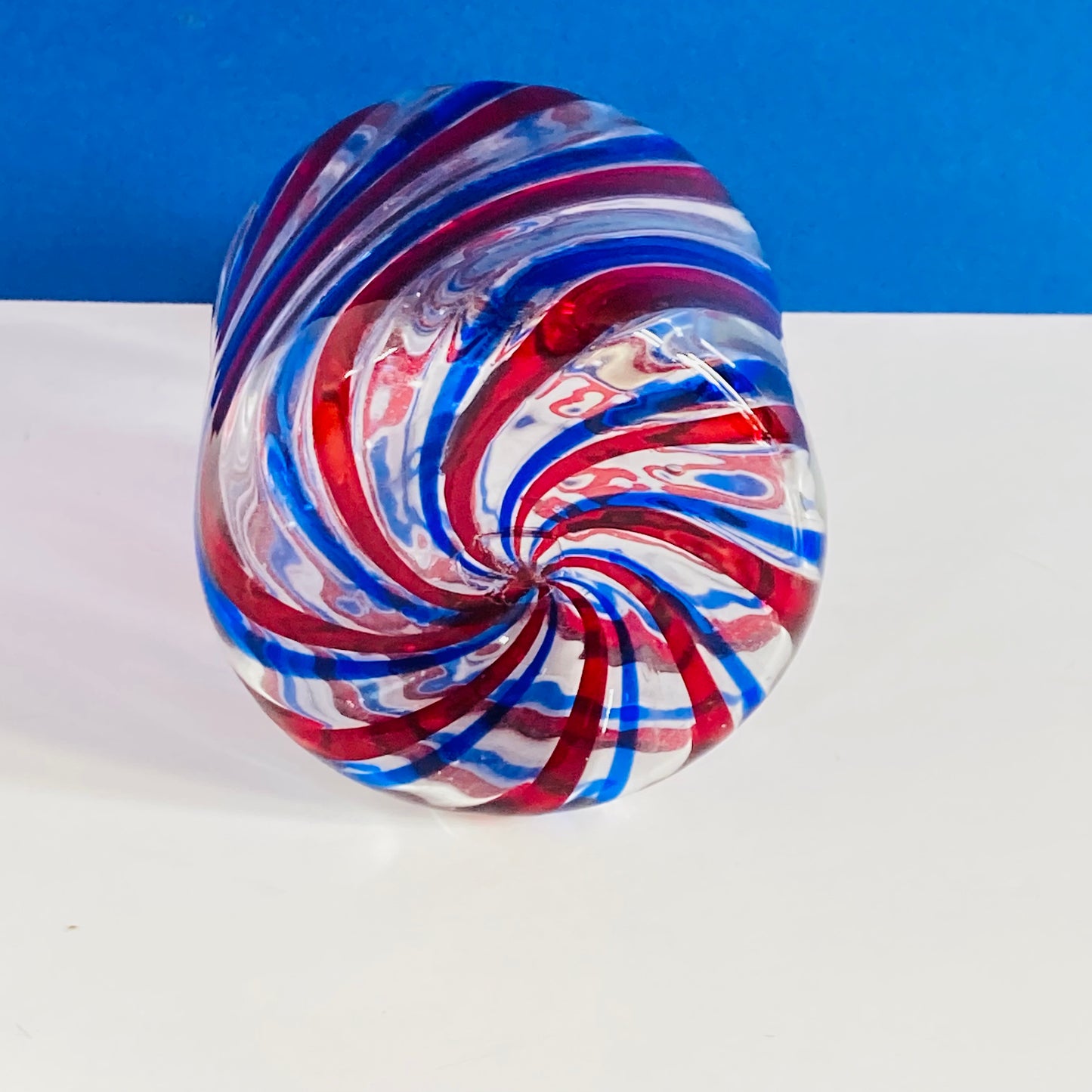 Mid Century Barovier e Toso Murano Glass Decanter in Candy Cane Spiral