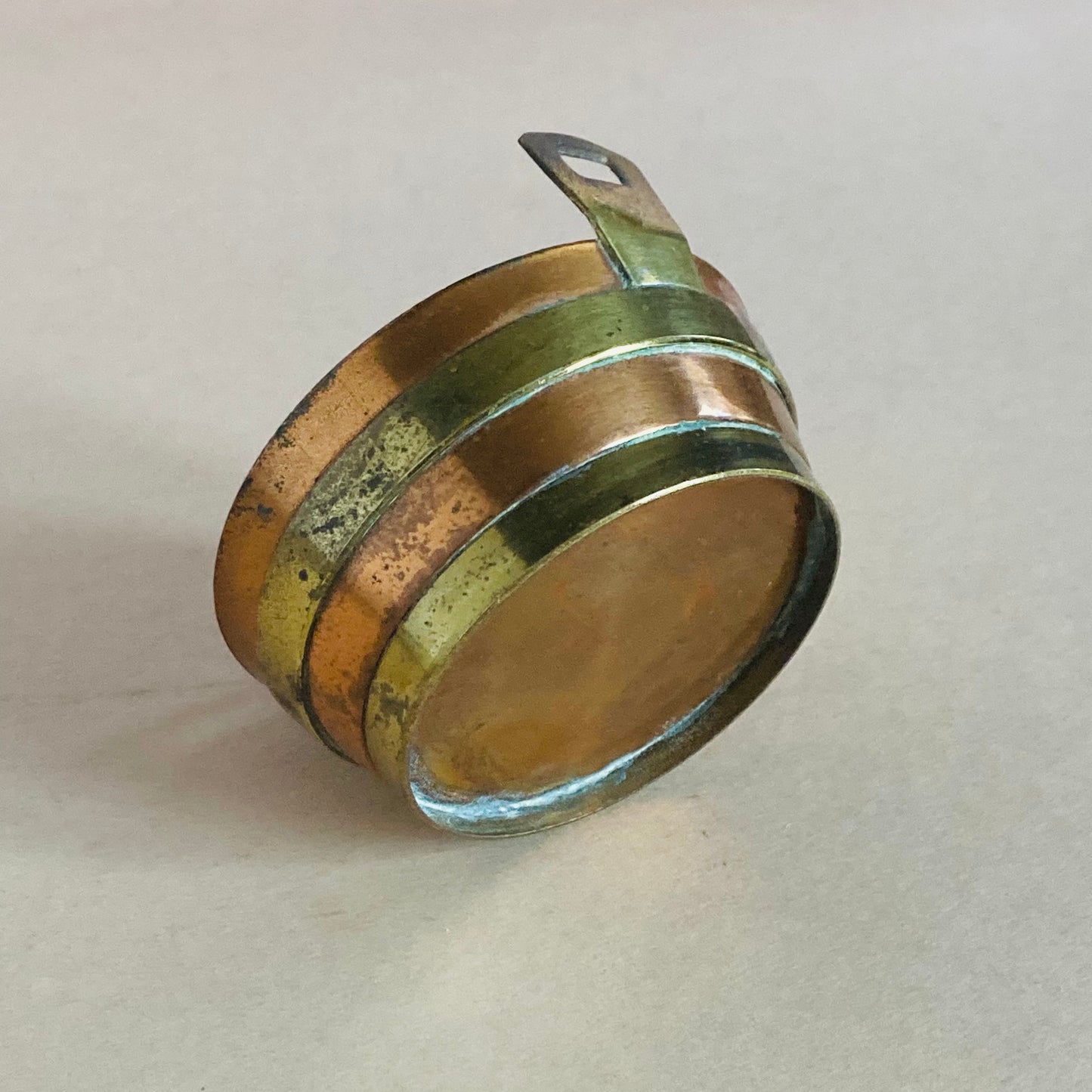 Vintage Copper Miniature Washtub Bucket