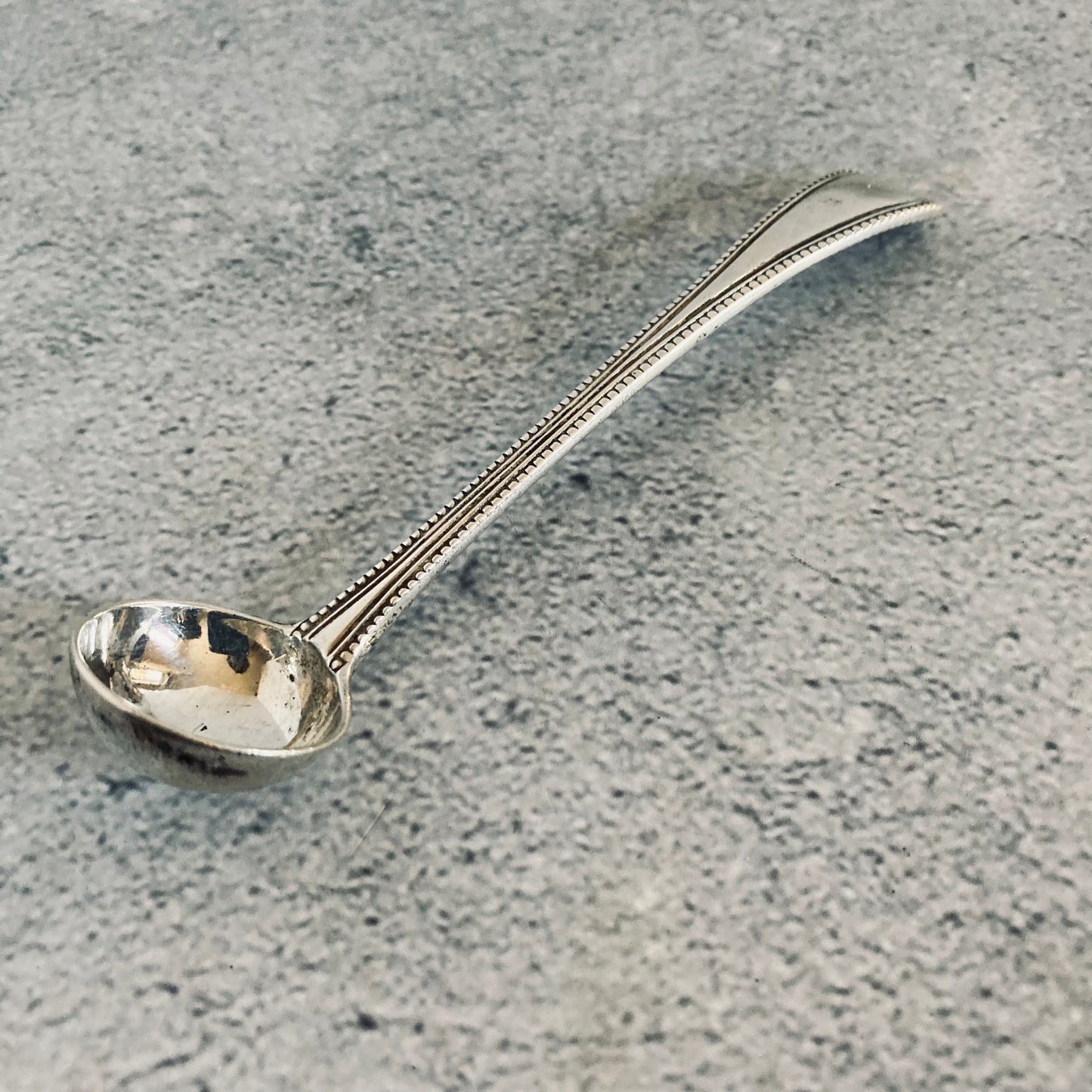 Antique Victorian Silver Mustard Spoon | Chawner & Co 1876