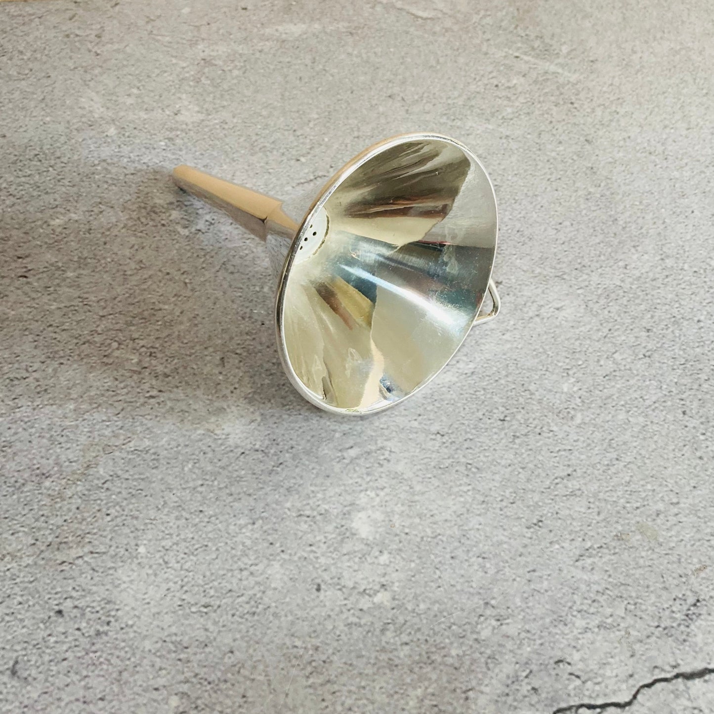 Art Deco Silver Plate Wine & Port Funnel Strainer Mappin & Webb