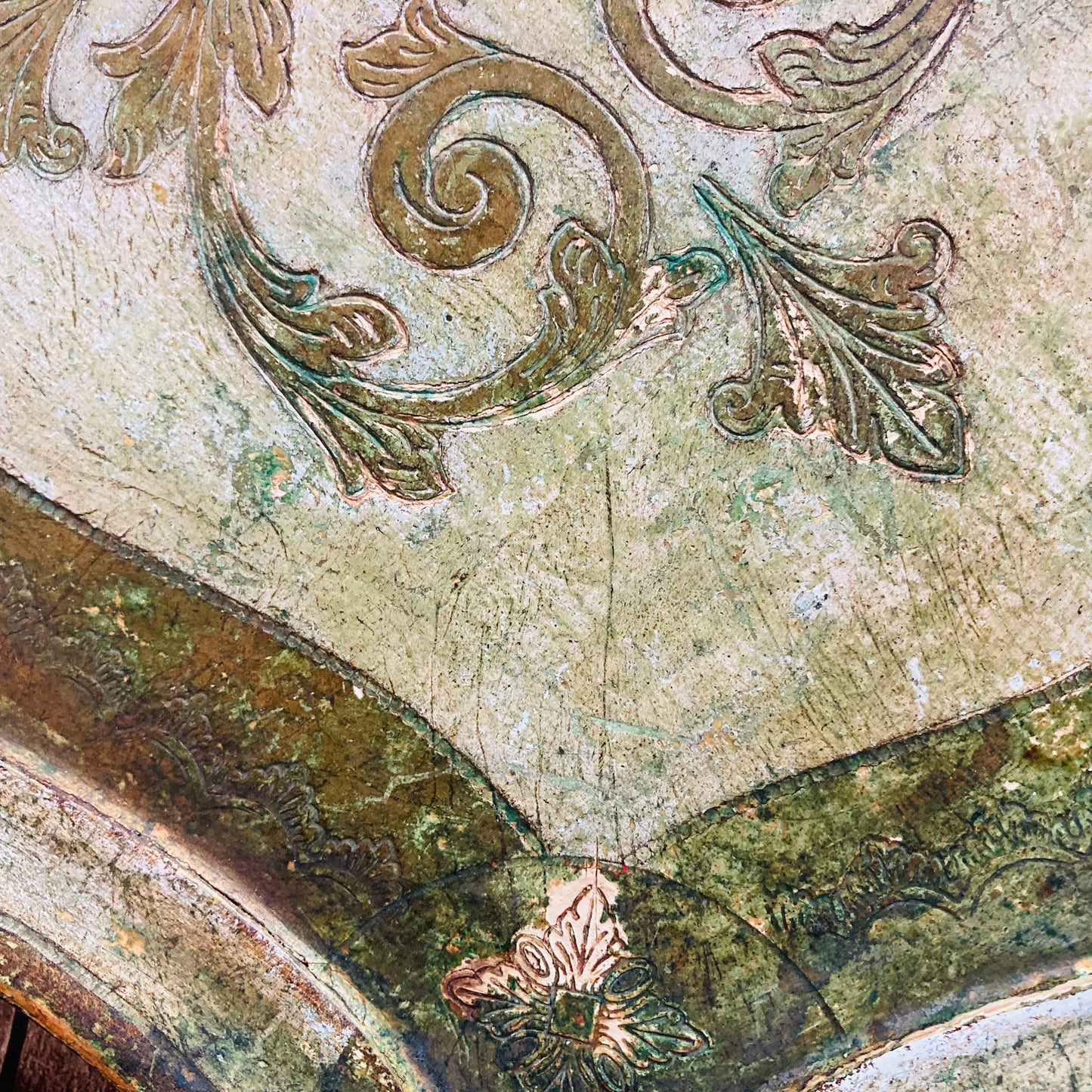 Vintage Florentine Paper Mache Tray | Rustic Charm Vintage Wedding Accessory
