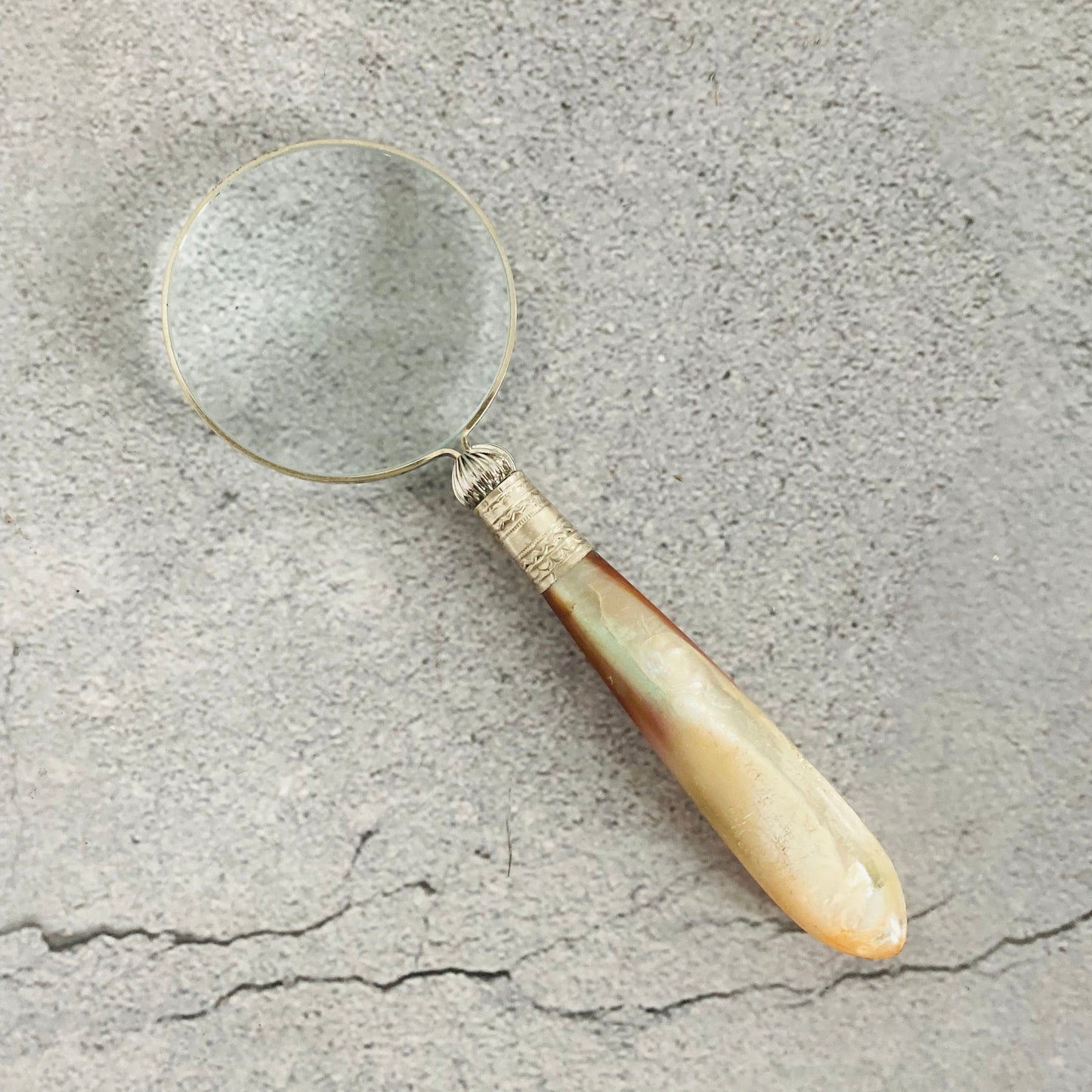 Magnifying Glass with Antique Cutlery Handles