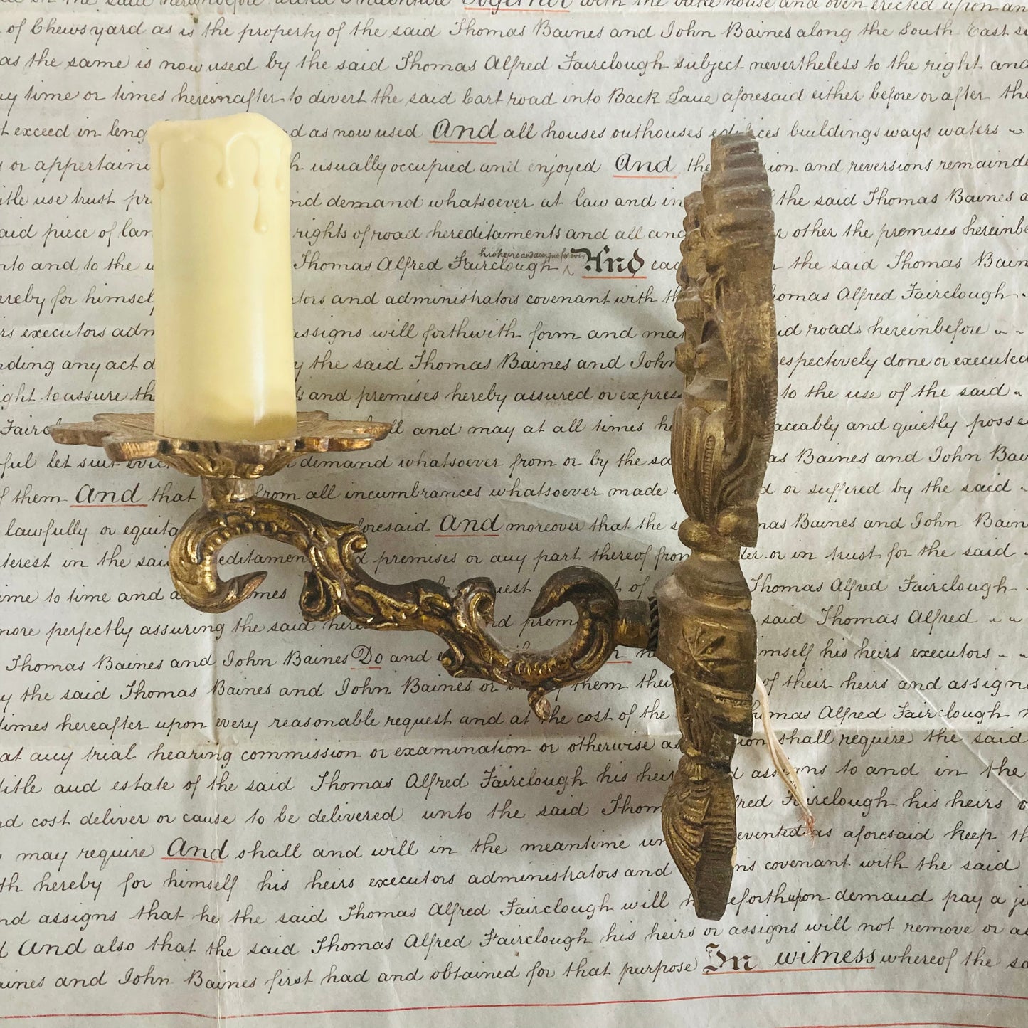 Antique Decorative Brass Wall Light Sconces