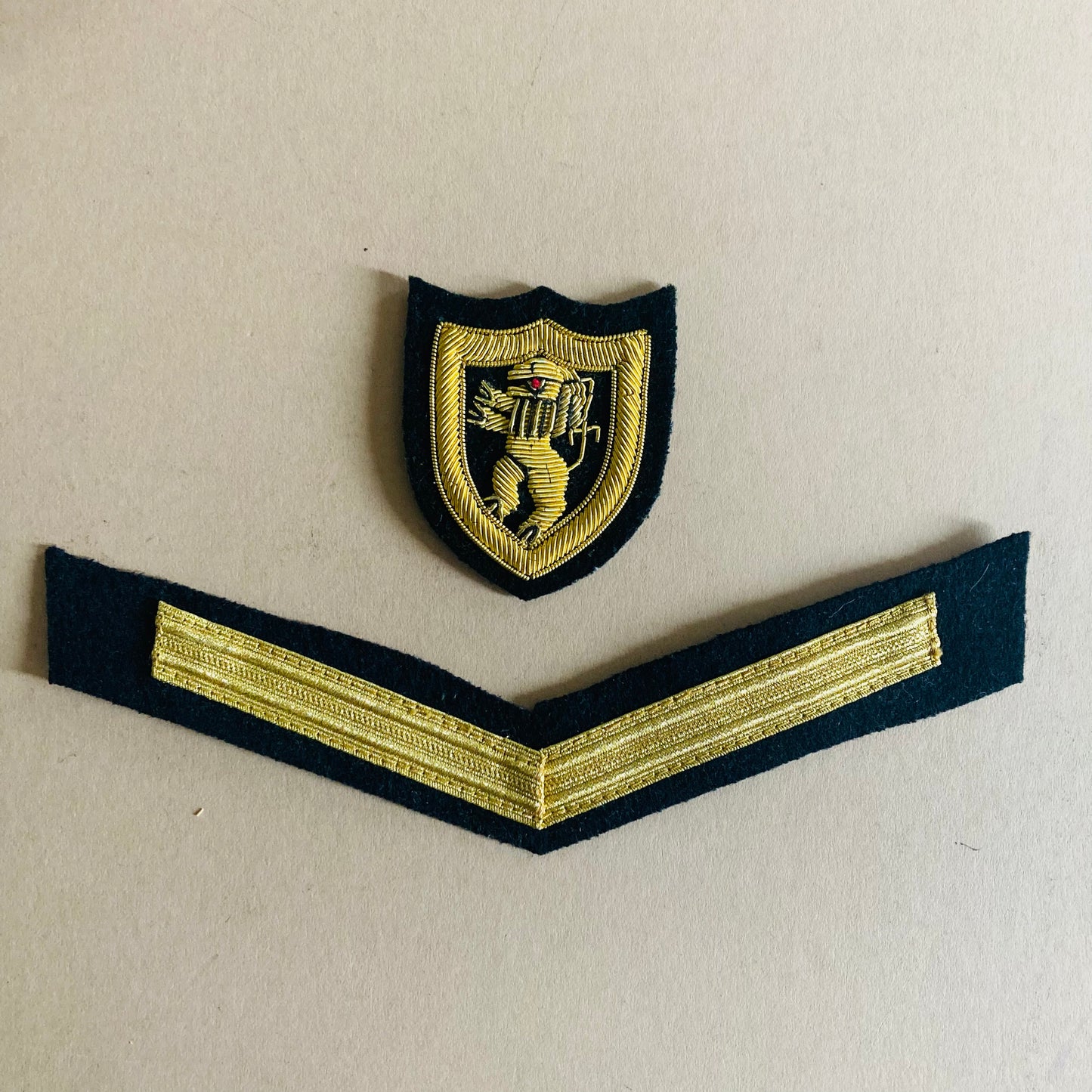 Vintage Royal Military Textiles Badges