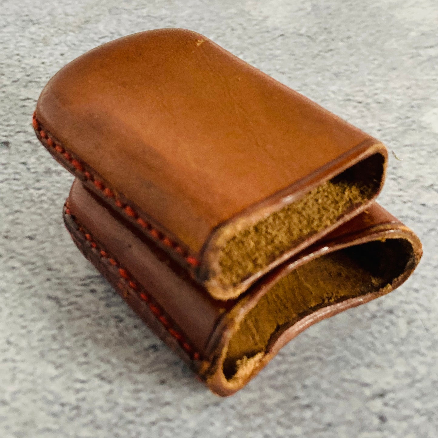 Antique Leather Coat of Arms Vesta Case
