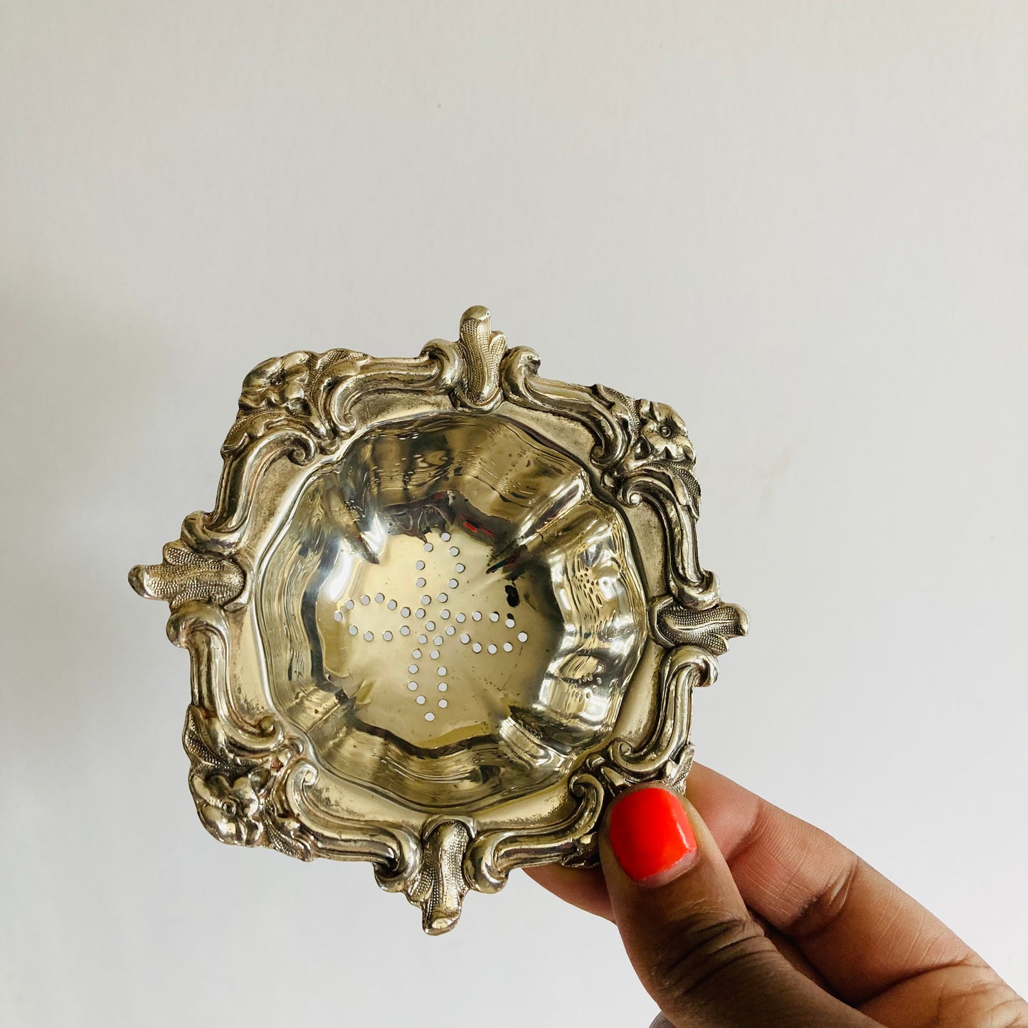 Rare Old Sheffield Plate Straight To Glass Wine Strainer | Unique Find