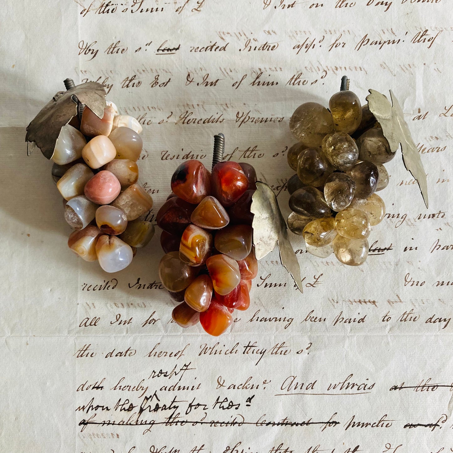 The Director Von - Vintage Decorative Gemstone Cluster of Grapes