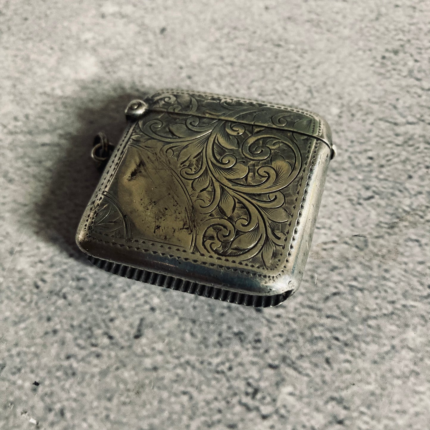 Antique Silver Vesta Case Birmingham 1908