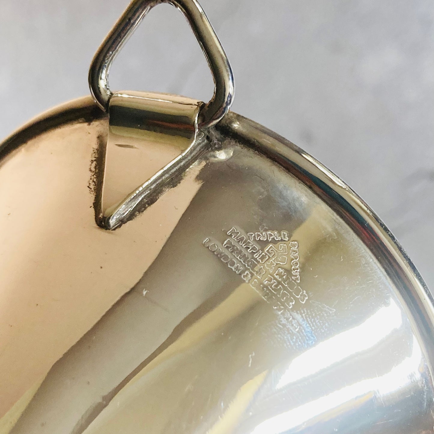 Art Deco Silver Plate Wine & Port Funnel Strainer Mappin & Webb