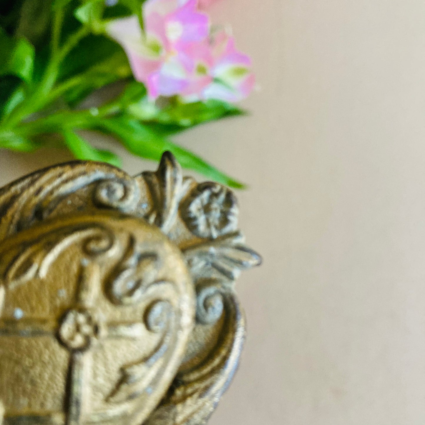 Antique Escutcheon Keyhole Cover
