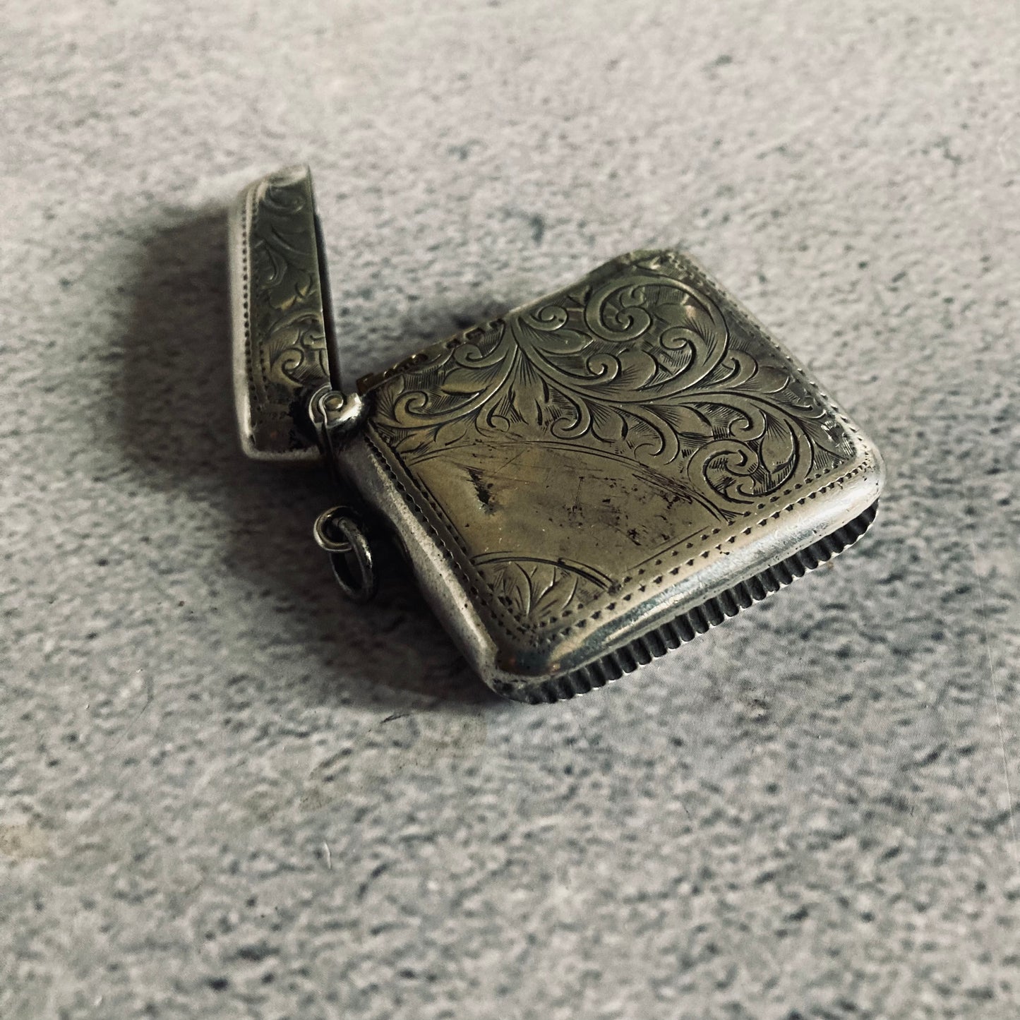 Antique Silver Vesta Case Birmingham 1908