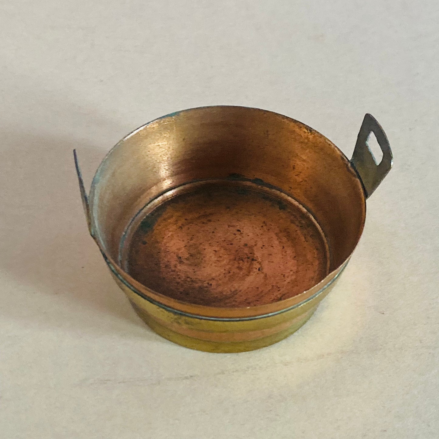 Vintage Copper Miniature Washtub Bucket