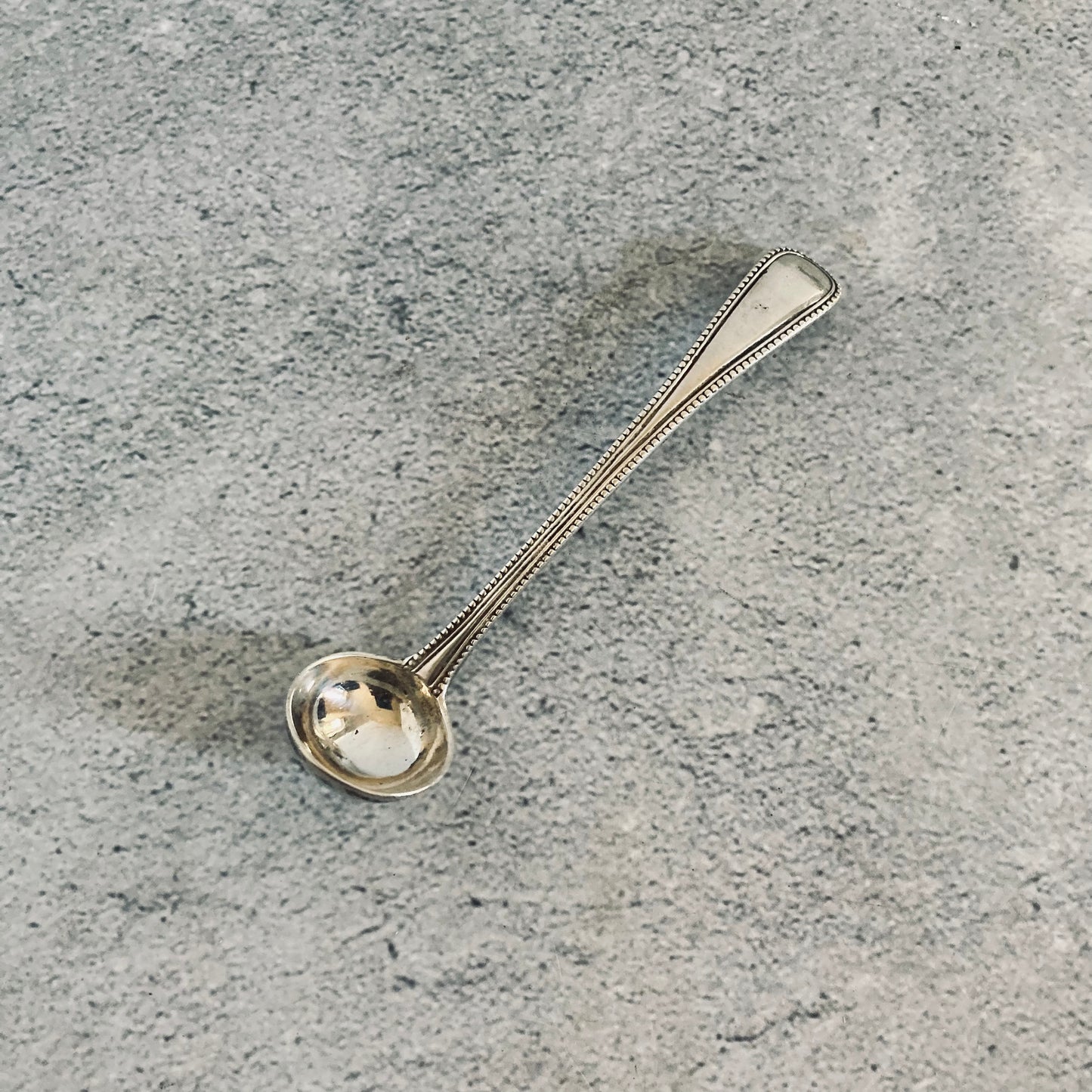 Antique Victorian Silver Mustard Spoon | Chawner & Co 1876
