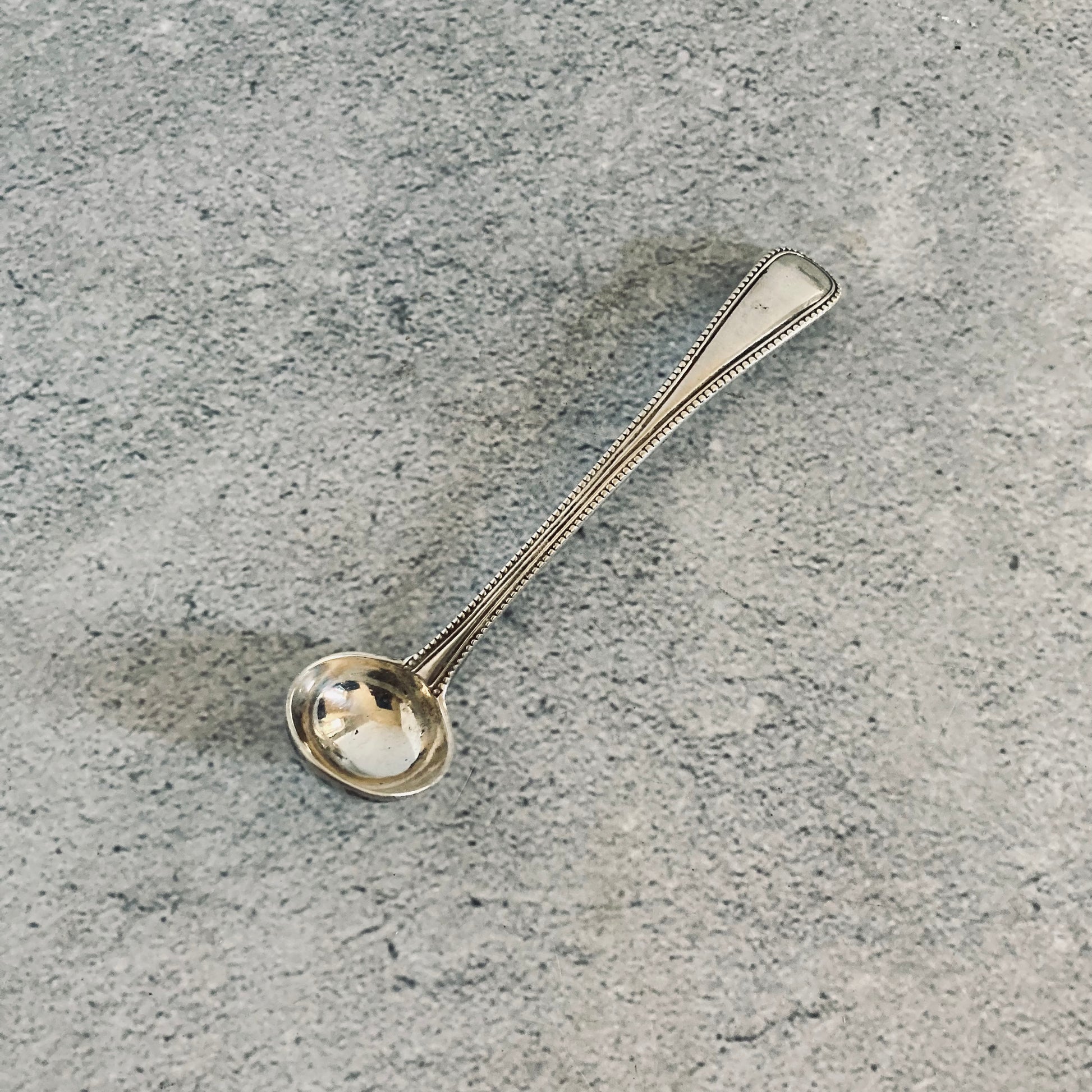 Antique Victorian Silver Mustard Spoon | Chawner & Co 1876