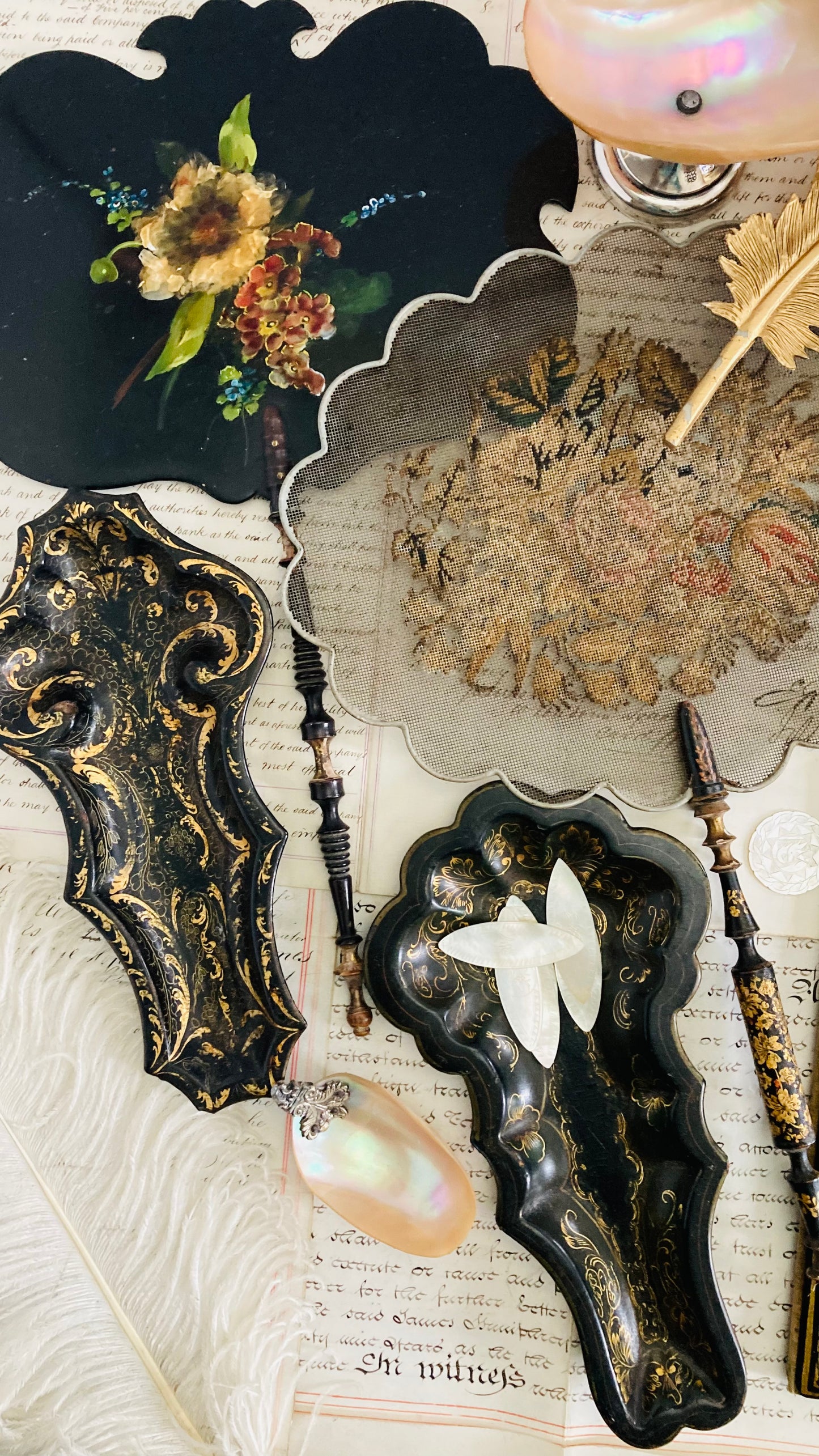 The Tattooist Frankie - English Regency Papier Mache Dish