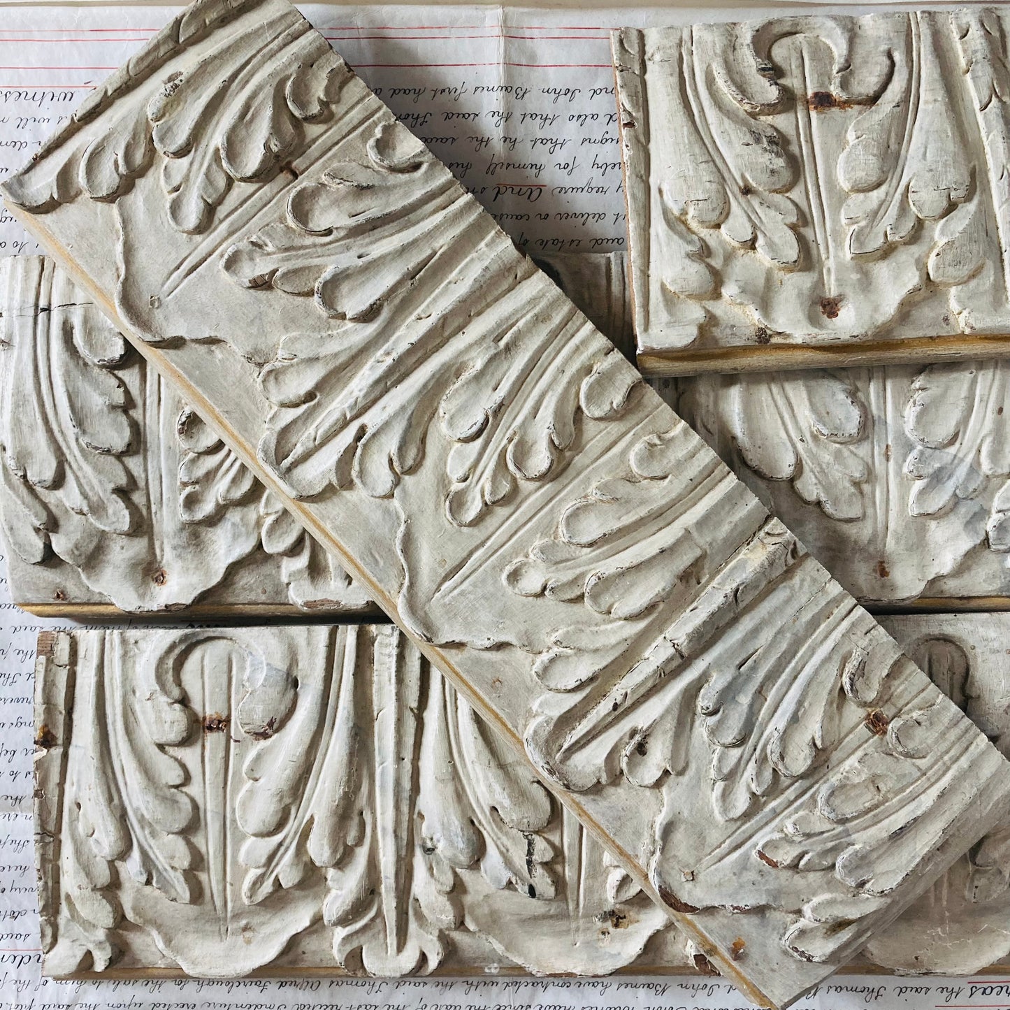French Antique Wooden Panels For Decor Styling