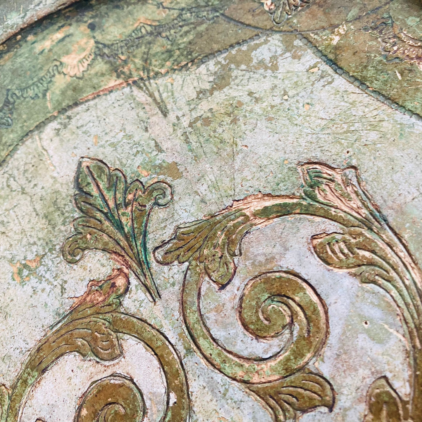 Vintage Florentine Paper Mache Tray | Rustic Charm Vintage Wedding Accessory