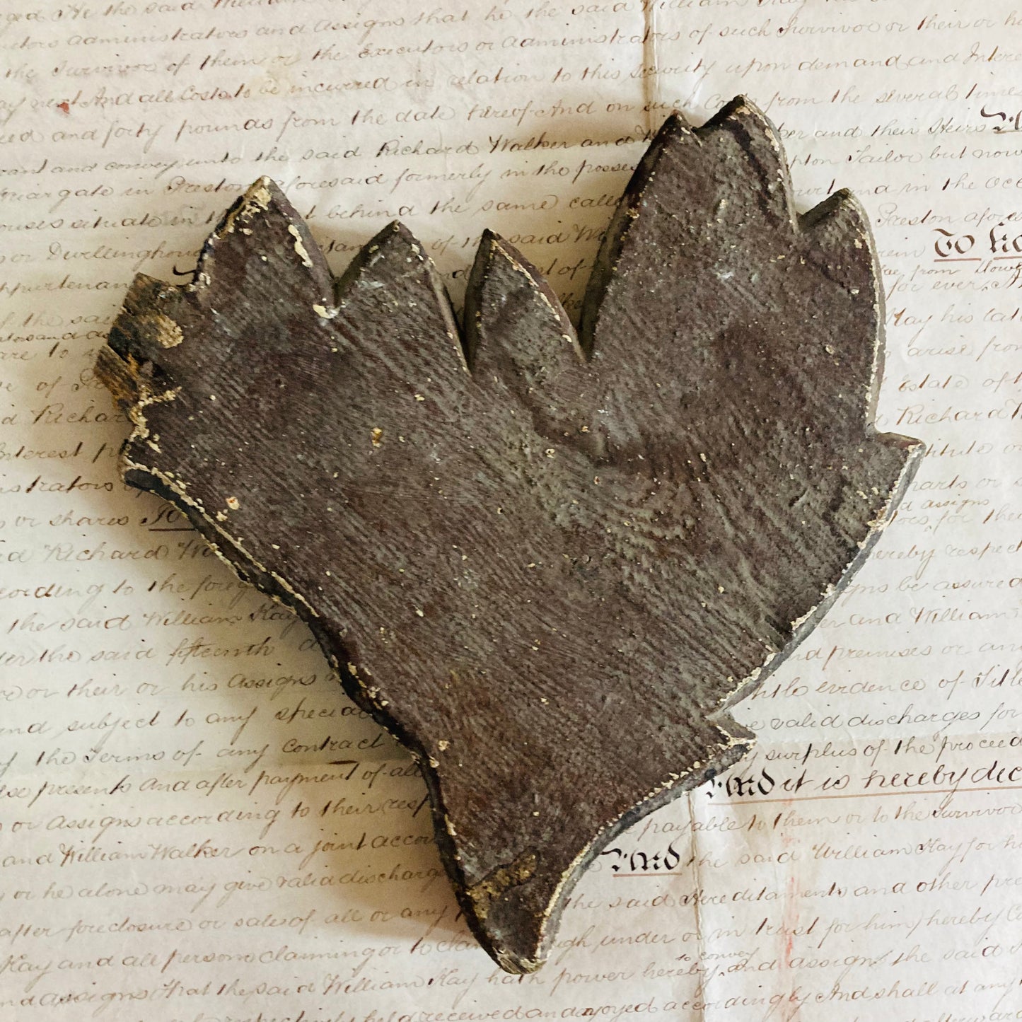 Antique Angel Wing Decorative Salvage Wooden Fragment For Decor Styling