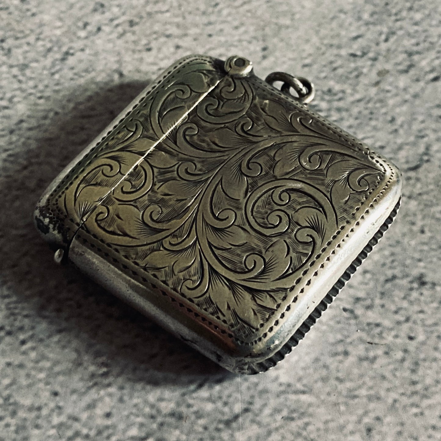 Antique Silver Vesta Case Birmingham 1908