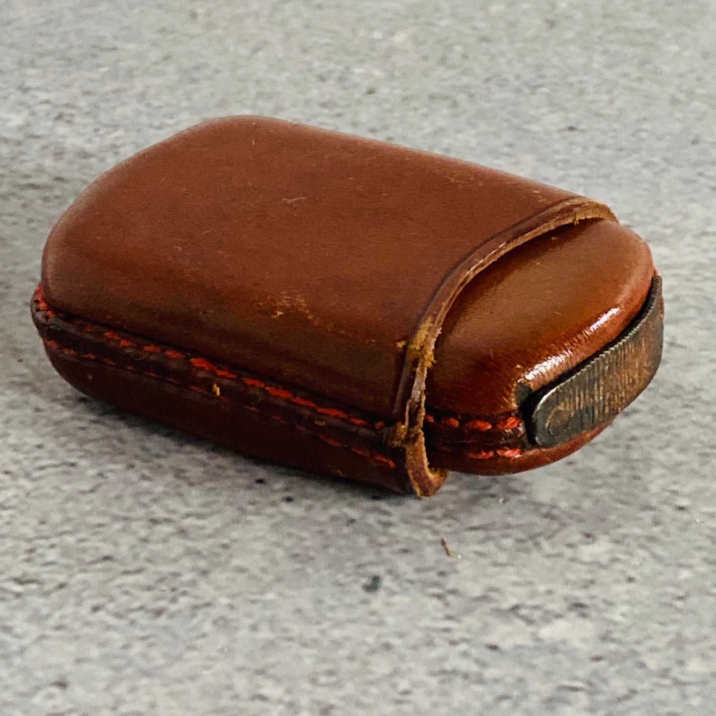 Antique Leather Coat of Arms Vesta Case