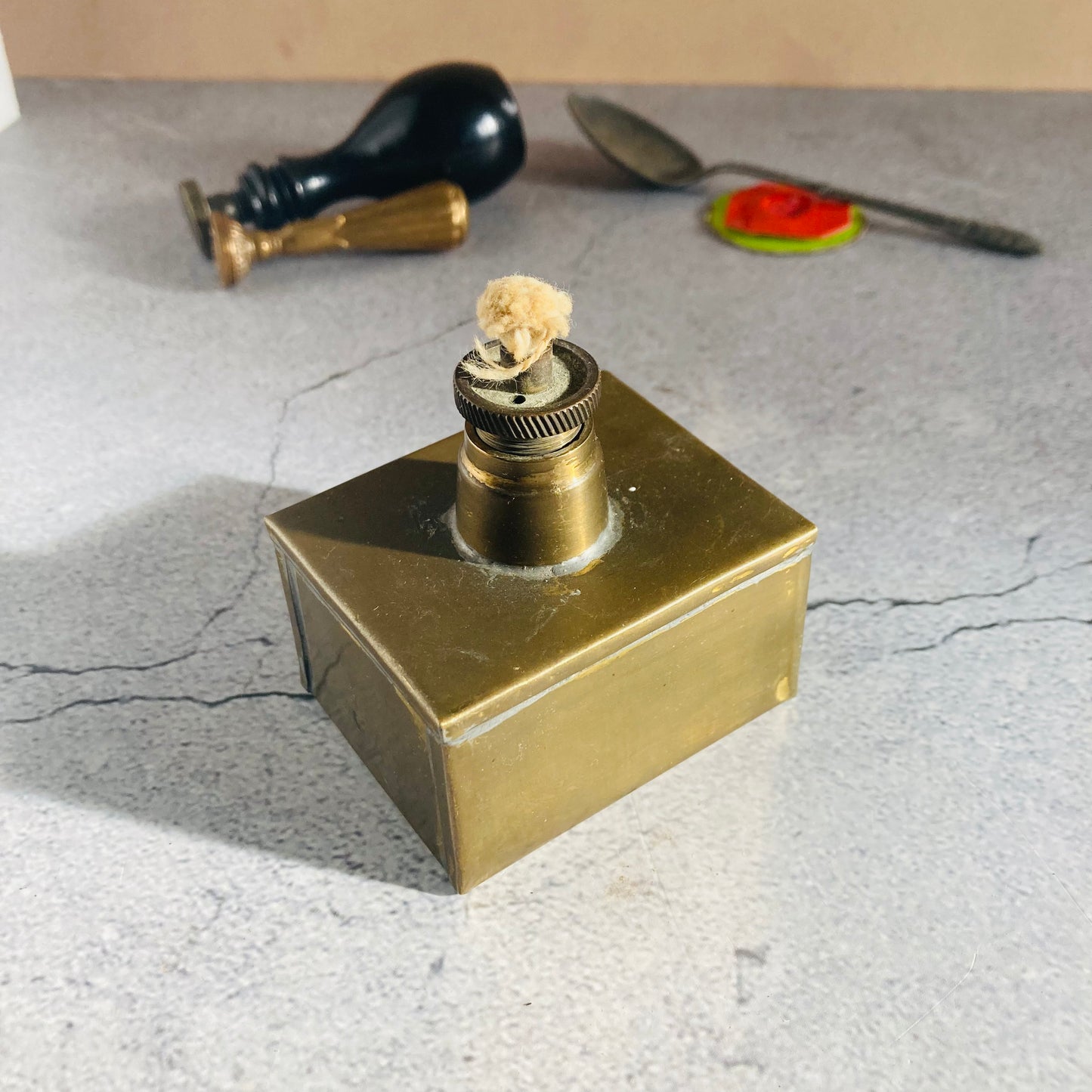Antique Brass Spirt Burner Lighter