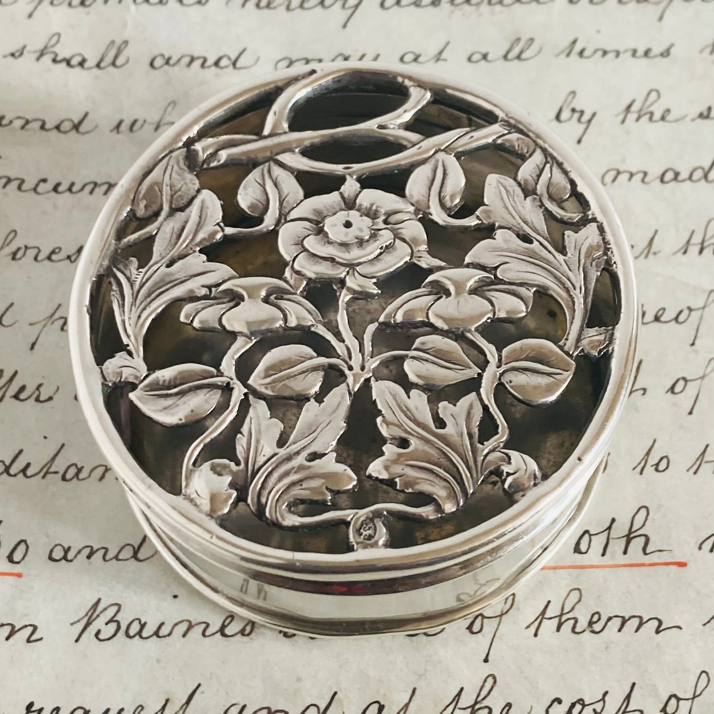 Master Carlson - Antique Silver Potpourri Box