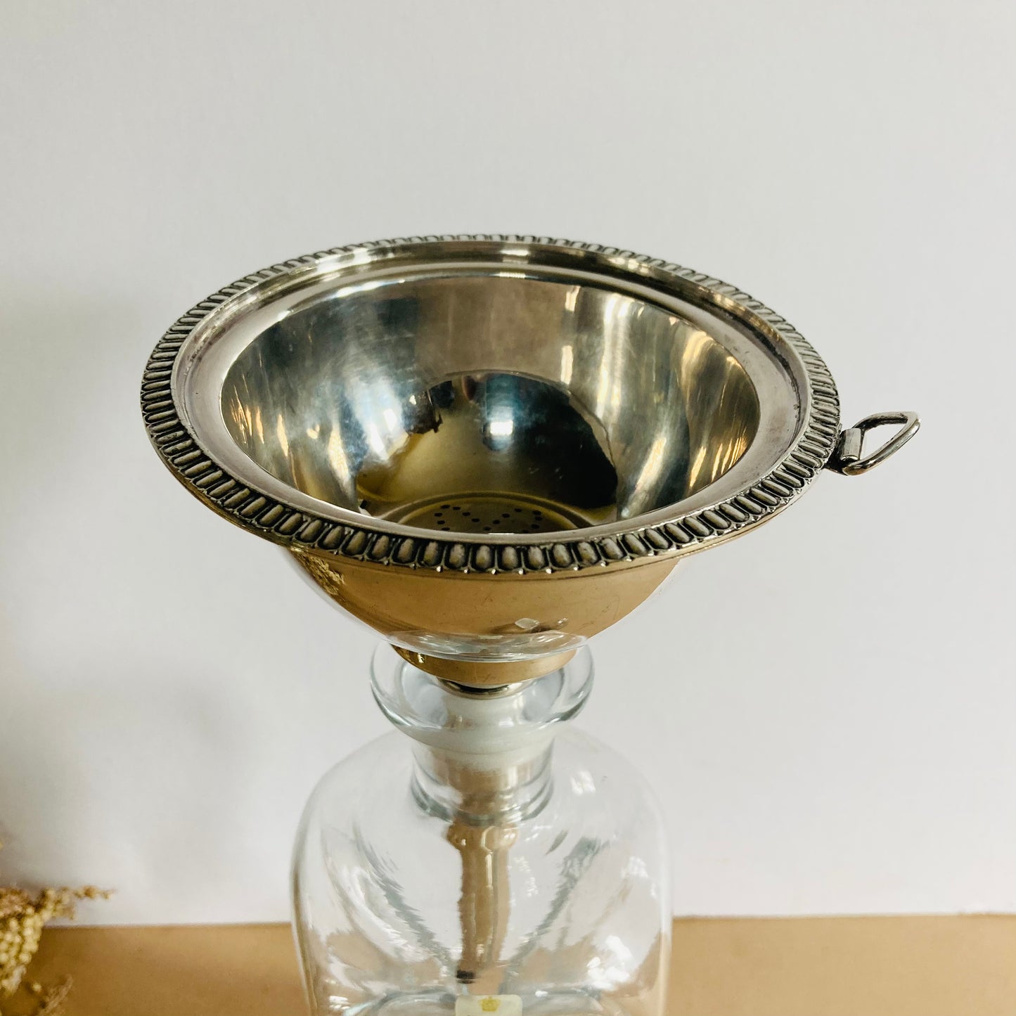 Old Sheffield Plate Wine Funnel Strainer | Unique Wedding Gift