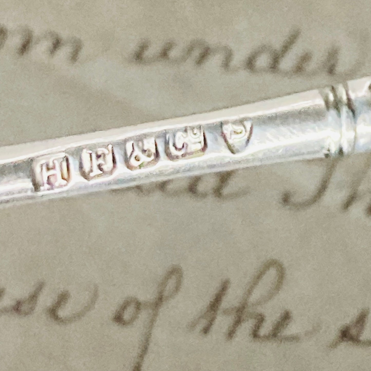 Antique Silver Teaspoon / Coffee Spoon in Albany Pattern