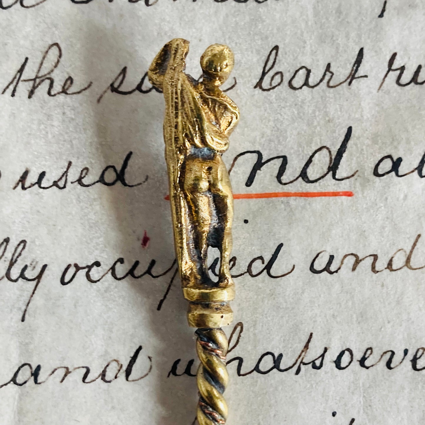 Italian Silver Gilt Coffee Spoon