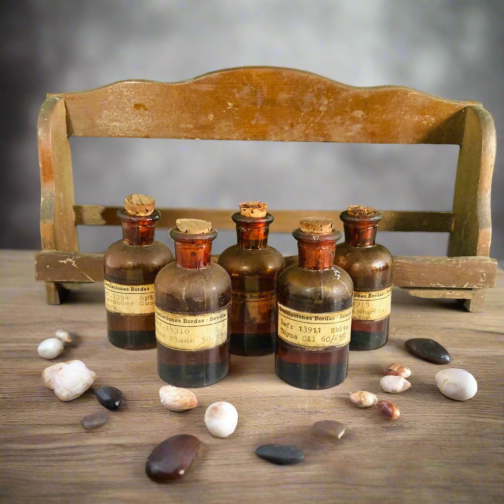 Vintage Apothecary Medicine Essential Oil Bottle | Display Props