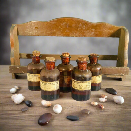 Vintage Apothecary Medicine Essential Oil Bottle | Display Props