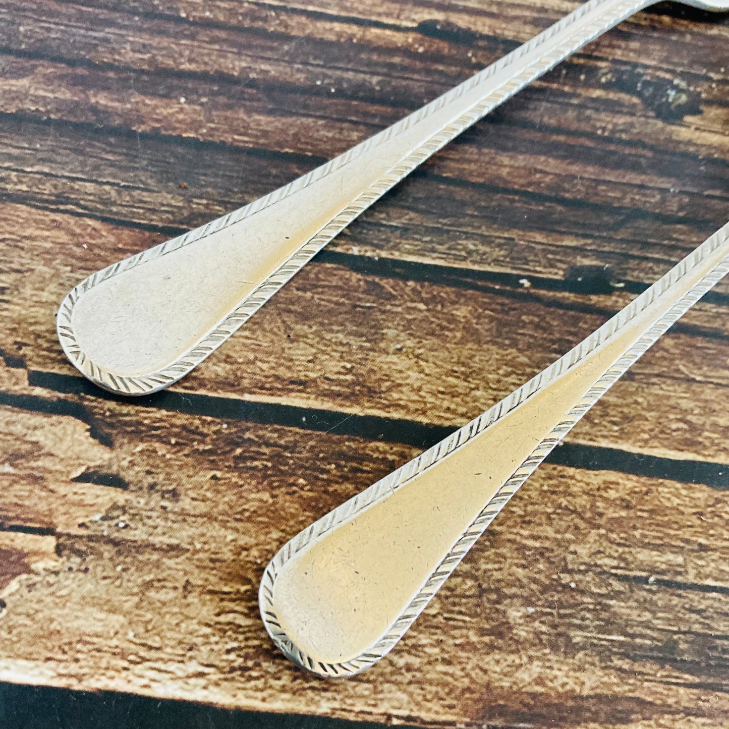 Vintage Silver Infant Spoon and Fork Cutlery Set | Christening Cutlery