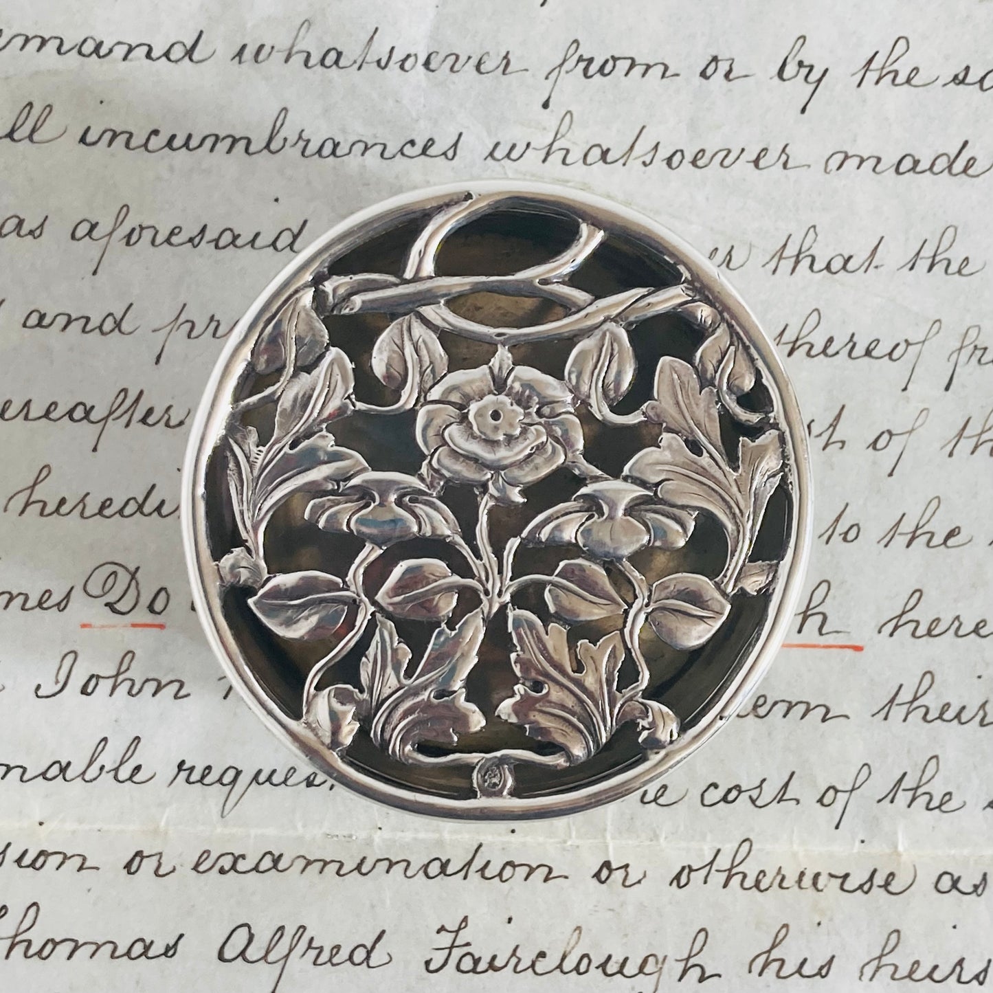 Master Carlson - Antique Silver Potpourri Box