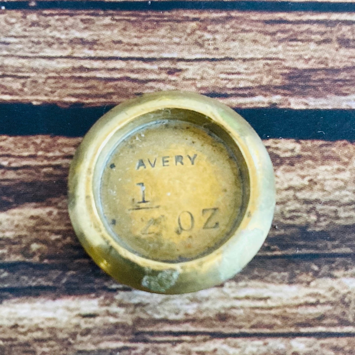 Vintage Brass Set of Round Edge Brass Weights