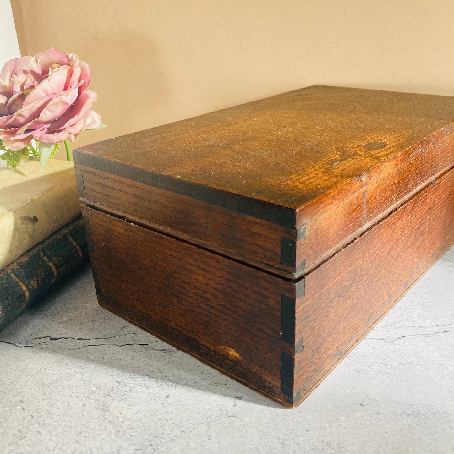 Antique Wooden Storage Box